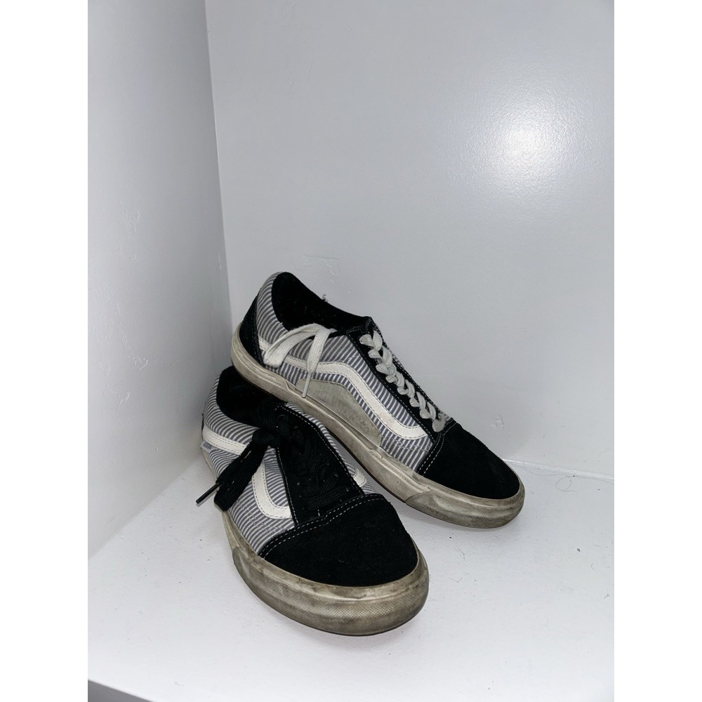 Vans Z2502* Mens Black/Multi Old Skool Pro BMX Skate Shoes Size 8.5M Pinstripe